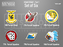 Kitsworld SAV Sticker Set - USAAC/USAAF - Part 1 